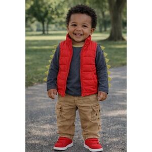 Tommy Bahama (3T)Long Sleeve Dinosaur Spikes Shirt